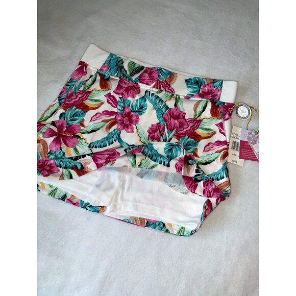 Stella Parker Sport Pull-On Skort Size XS Pink Floral UPF 50+ - Picture 3 of 5